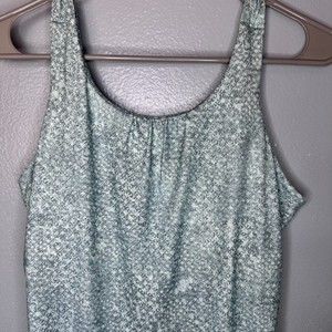 Prana Skypath A-line Dress Open Back Built In Bra Green Size Medium Midi